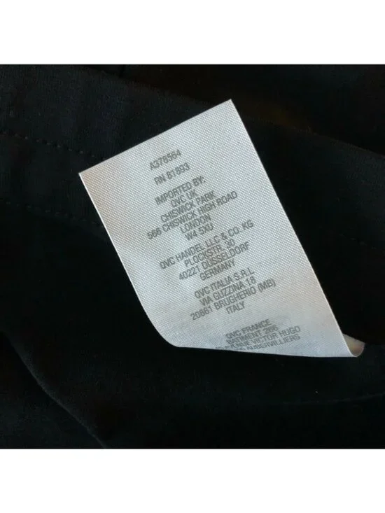 Susan Graver Petite Weekend Premium Stretch Crop Leggings Pull On Black 3XP - Picture 6 of 6